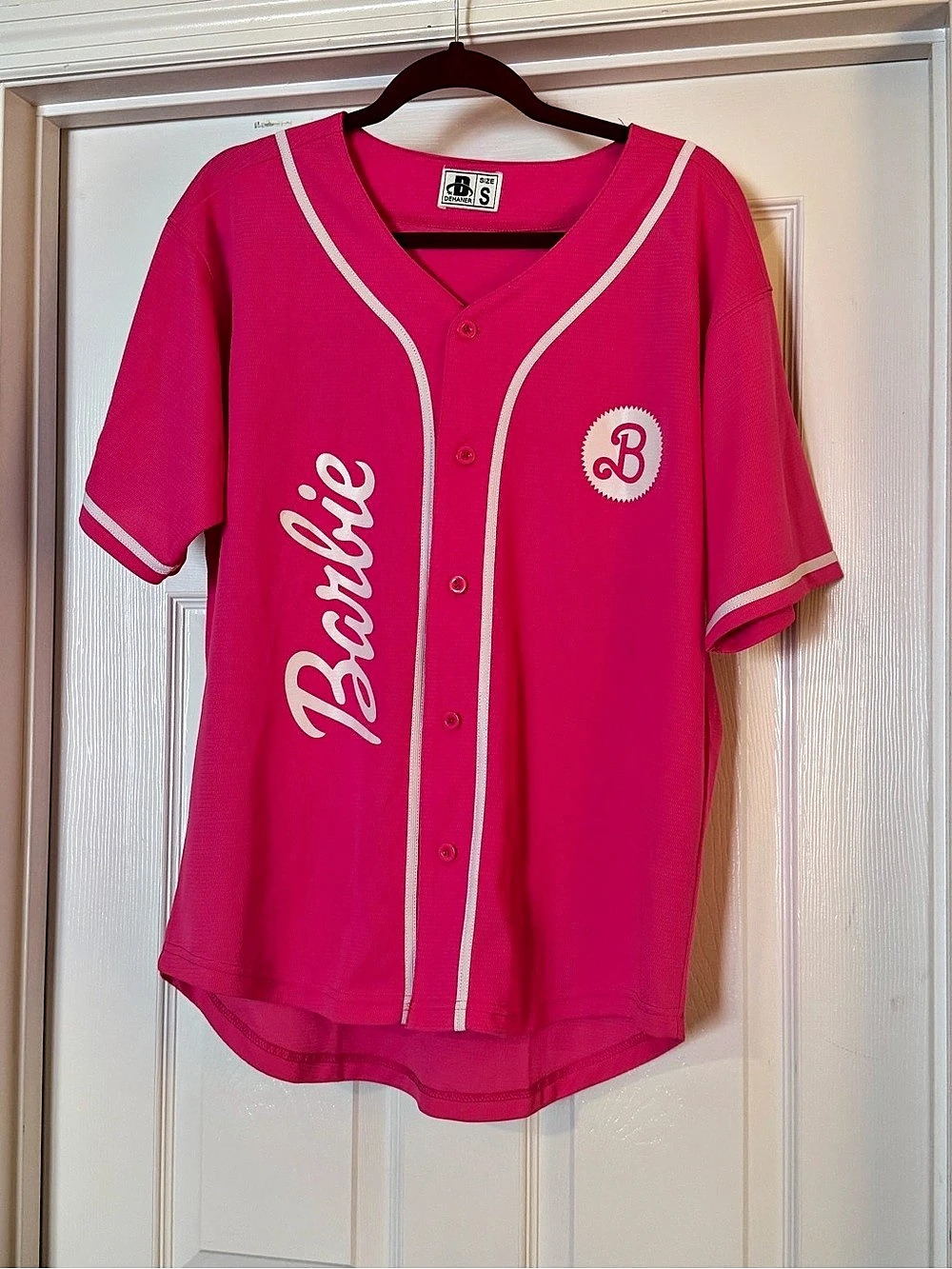 Malibu Barbie Icon 59 Baseball Jersey Pink Sz S